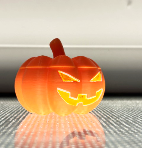 ハロウィン目前！3Dプリンタ（Bambu Lab P1S）でジャックオランタン作ってみた